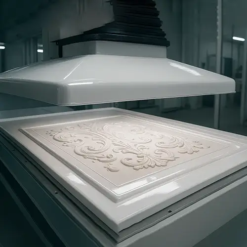 روکش‌کاری کابینت ممبران با دستگاه وکیوم