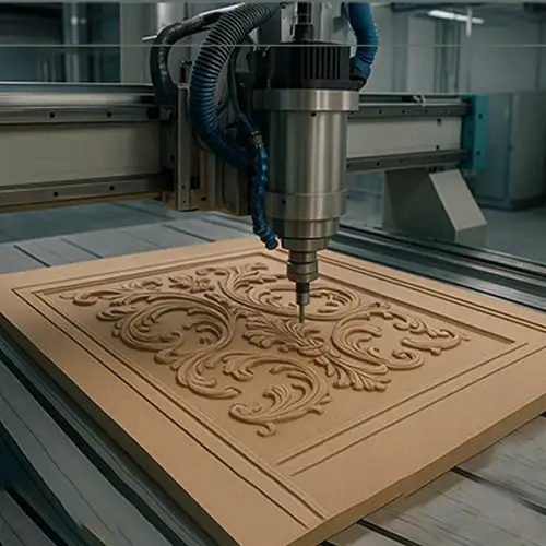 حکاکی ام‌دی‌اف با دستگاه CNC کابینت