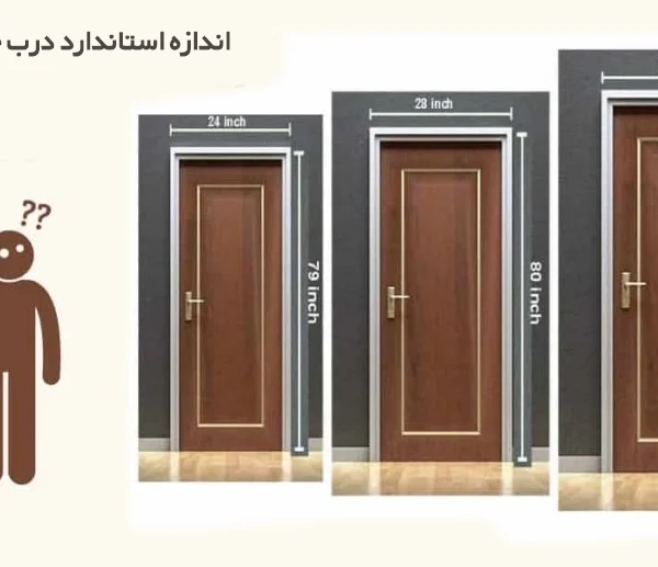 اندازه استاندارد درب اتاق