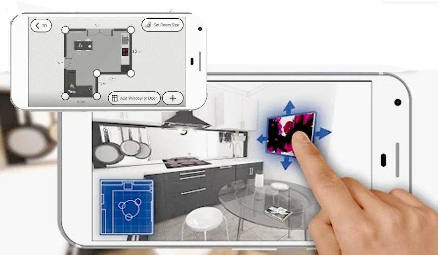 نرم افزار طراحی کابینت با گوشی اندروید