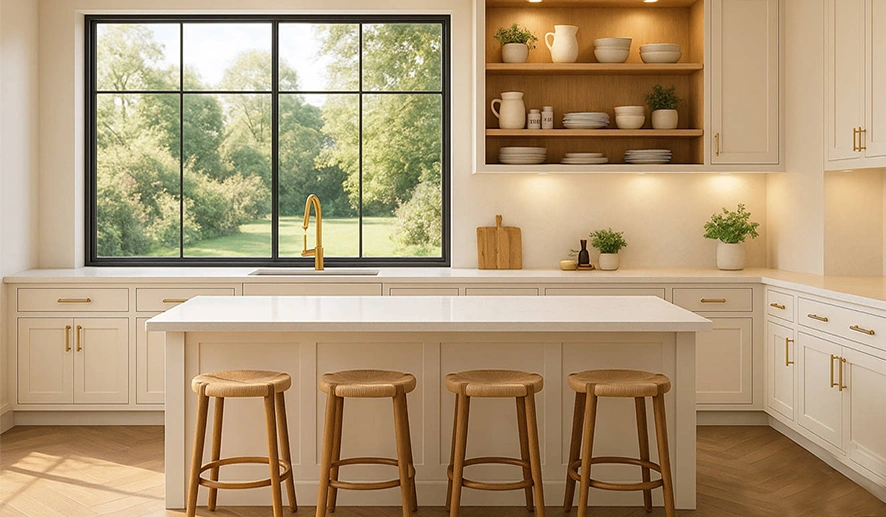 بهترین رنگ کابینت آشپزخانه کوچک