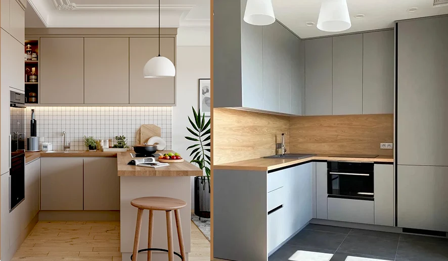 کابینت آشپزخانه کوچک سبک مدرن