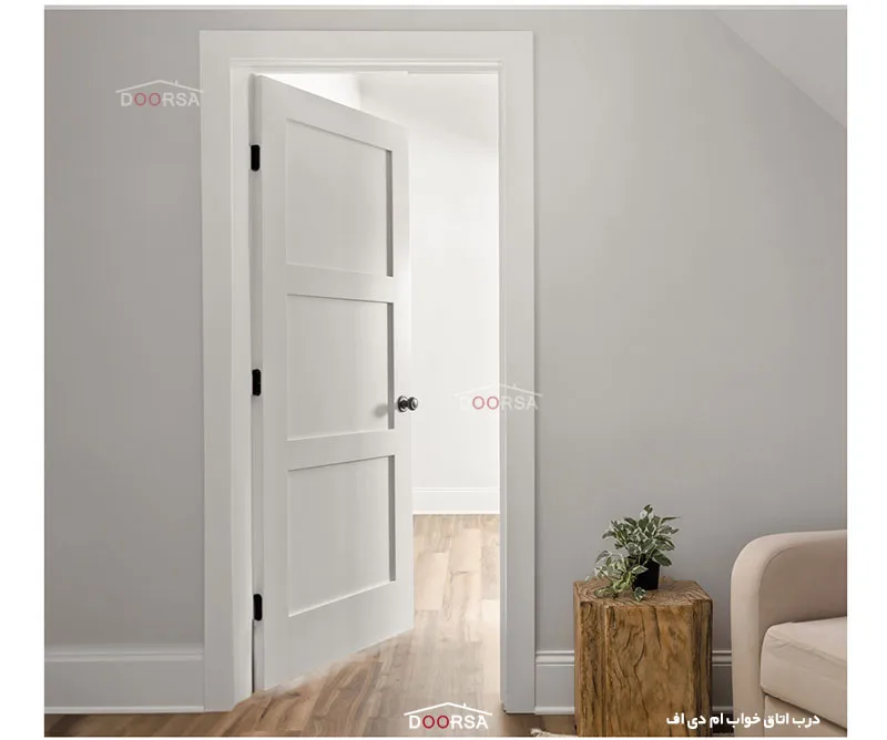 درب اتاق خواب MDF سفید