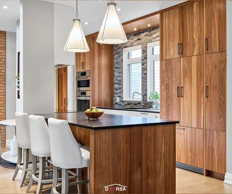 مزایای کابینت رنگ چوب گردو