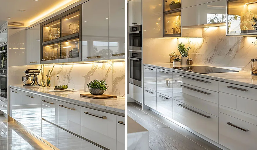 ویژگی کابینت های گلاس ترک