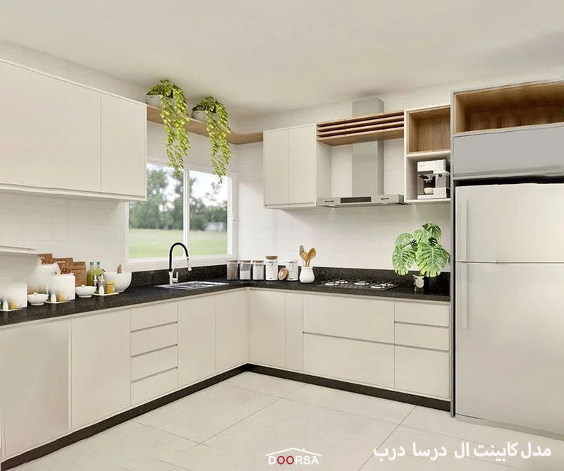 انواع کابینت جدید مدل ال شکل
