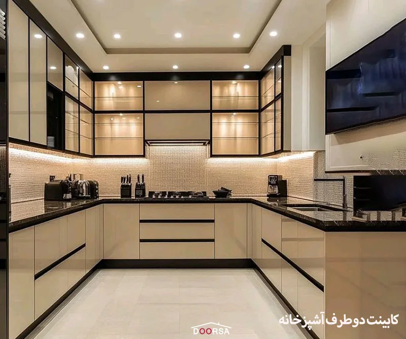 انواع کابینت برای آشپزخانه های مسطتیلی