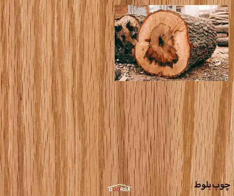 چوب بلوط طبیعی در آموزش ساخت درب چوبی مستحک