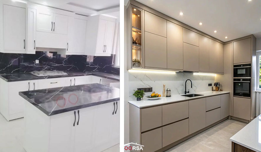 کابینت مینیمال مات آنتی‌فینگر